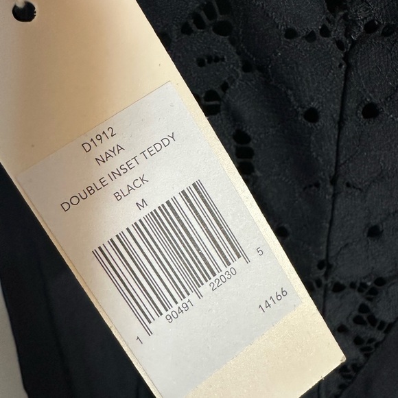 Eberjay Naya The Double Inset Teddy in Black Sleepwear Lounge modal Medium New - Picture 9 of 9